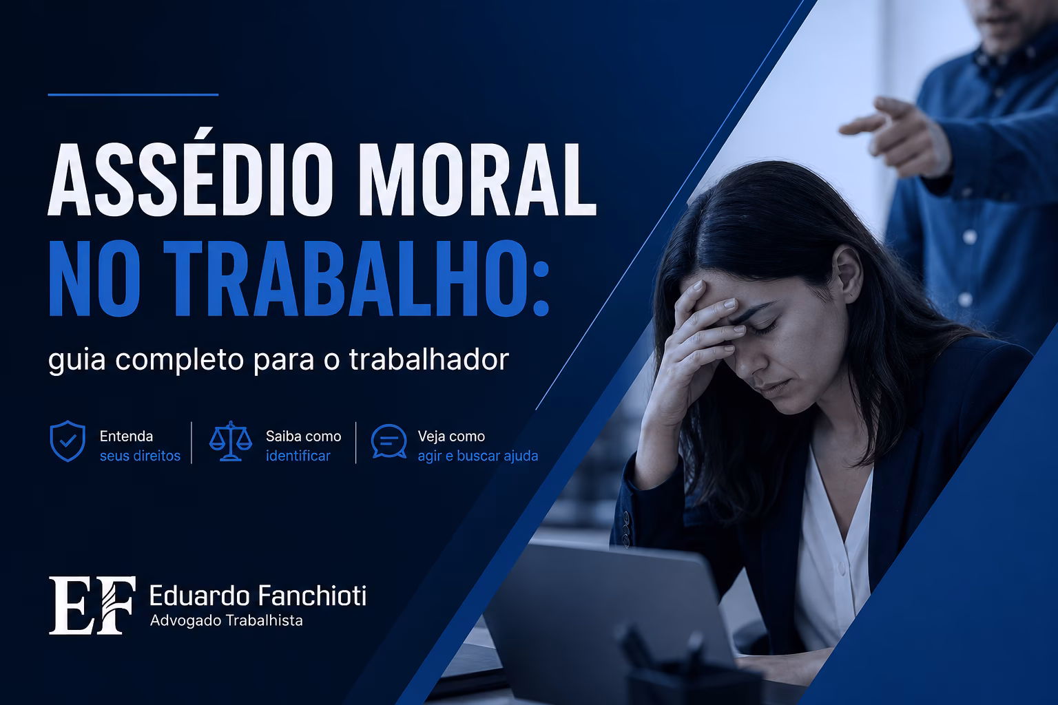 Ambiente de trabalho representando situação de conflito e pressão, ilustrativo de contexto de assédio moral