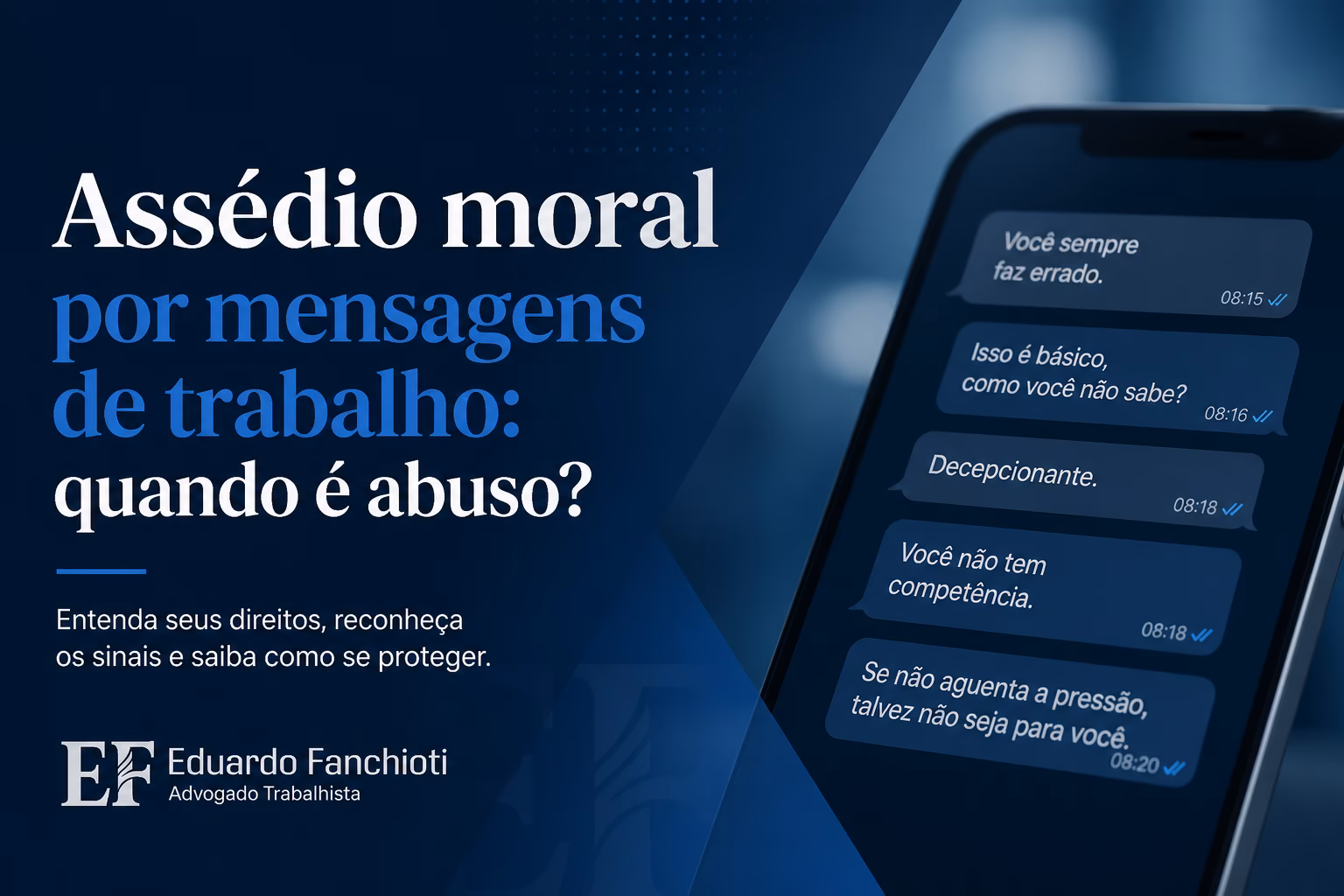 Conversa de WhatsApp com mensagens ofensivas em um grupo de trabalho corporativo