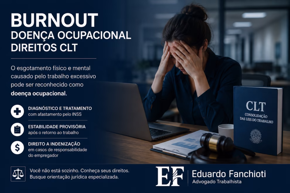 Burnout como Doença Ocupacional: Direitos do Empregado CLT
